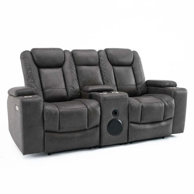 Roska 6 Seater Linen Reclining Sofa