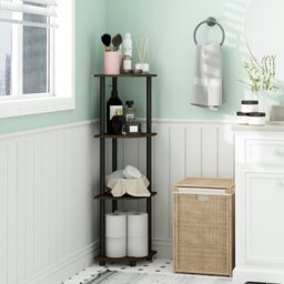 Elvin Corner Shelving Bookcase