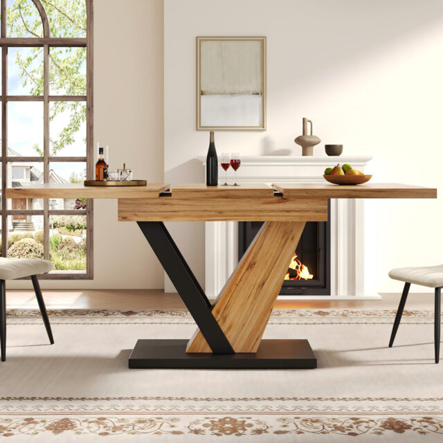 Extendable Dining Table Natural
