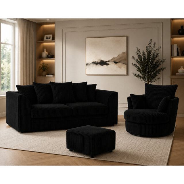 3 - Piece Velvet Living Room Set
