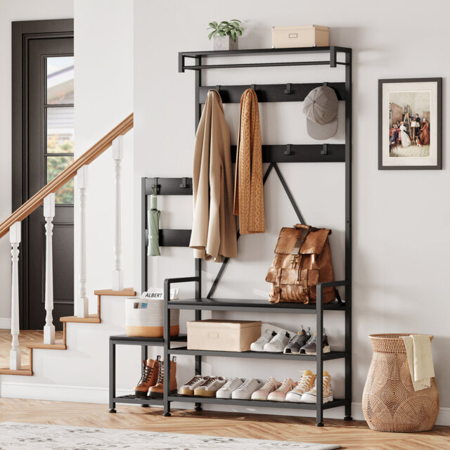 Metal Freestanding 8 - Hook Coat Rack
