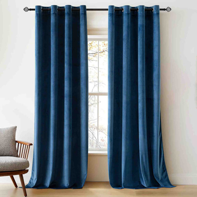 Velvet Blackout Curtain Pair (Set of 2)