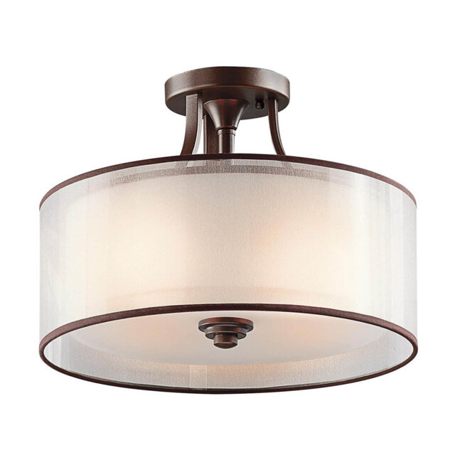 Baytown Glass Semi Flush Mount