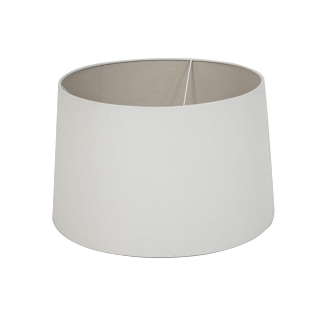 30cm H Linen Drum Lamp Shade ( Screw On ) in Gray