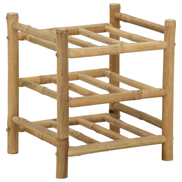 Open Shelving Wine Bottle Rack Natural