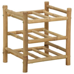 Open Shelving Wine Bottle Rack Natural