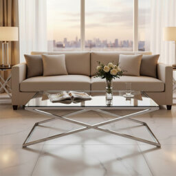 Cross Legs Coffee Table