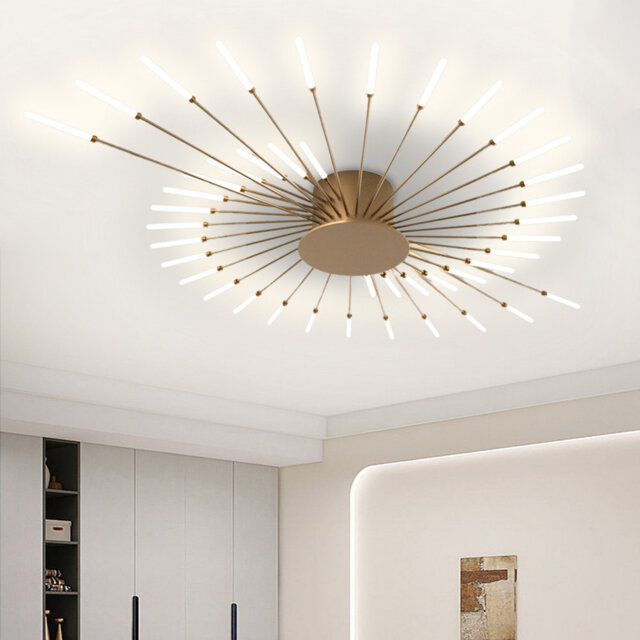 Hanranhan Modern 42-Light 128cm LED Integrated Sputnik Semi Flush Mount
