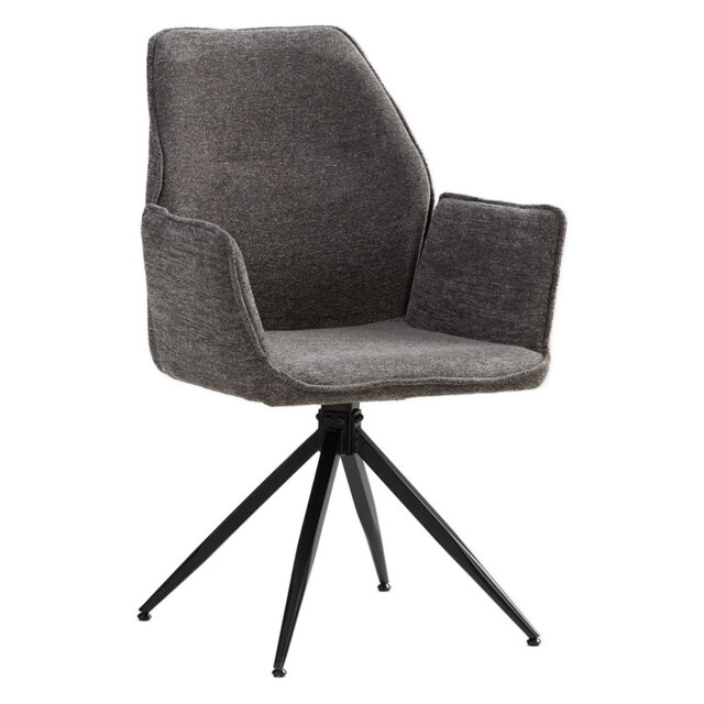 Carmelita 48cm H Upholstered Dining Chair in Gray