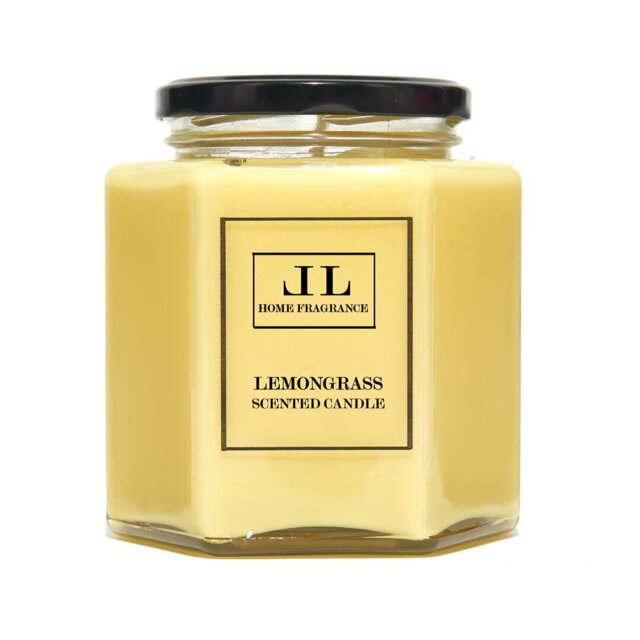 Lemongrass Scented Jar Candle