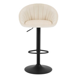 Bar Stool Height Adjustable Swivel Kitchen Stool With Backrest Stool Kitchen Bar Counter Stool 150Kg Velvet Metal