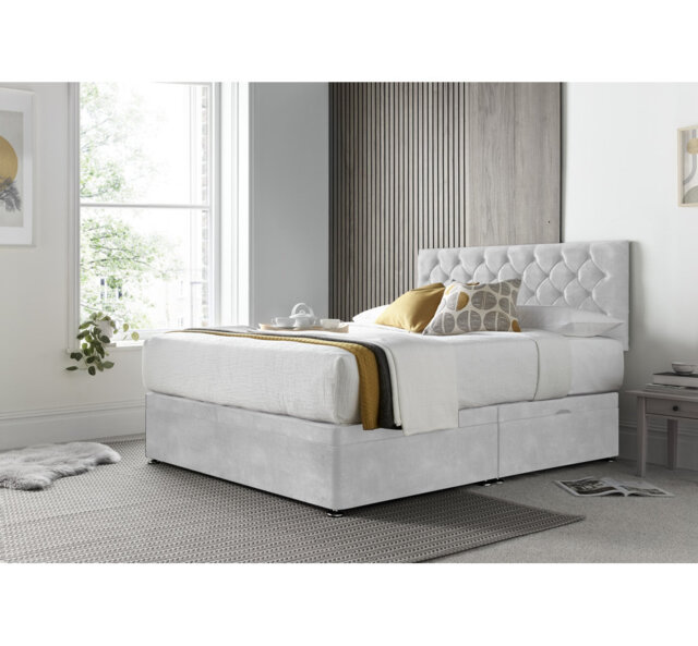Florida Naple Divan Ottoman with Headboard on Struts