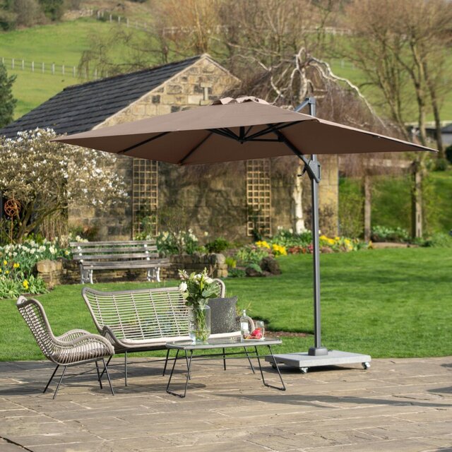Aarne 3m x 2m Rectangular Parasol