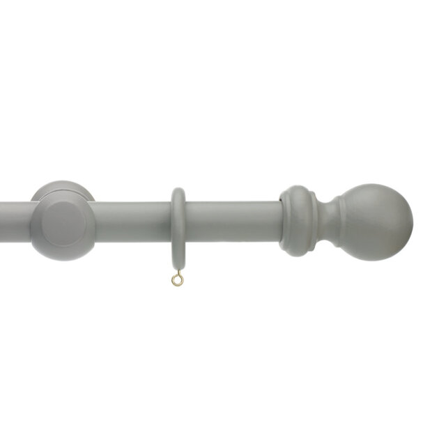 Keswick Wooden Complete Curtain Pole and Hardware Set