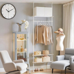 Adjustable Industrial Pipe Clothing Rack