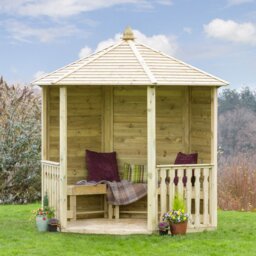 Strongsville 2.6m x 2.6m Solid Wood Patio Gazebo