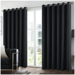 Luxury Microfibre Blackout Curtain Panels Pair Light Blocking Thermal Insulated Polyester Window Drapes Noise Reducing Curtains for Bedroom
