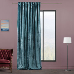 Blackout Thermal with Liner Extra Long & Extra Wide Shiny Velvet Decorative Curtain Panel