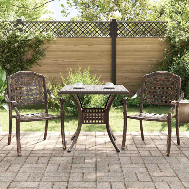 Garden Table Set Cast Aluminium Outdoor Dining Patio Furniture Terrace