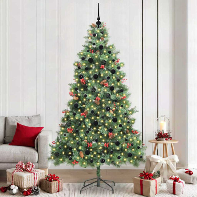 Artificial Christmas Tree 240 cm PVC and Metal