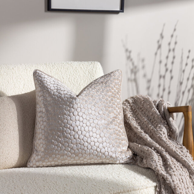 Lutsen Blue Square Cushion