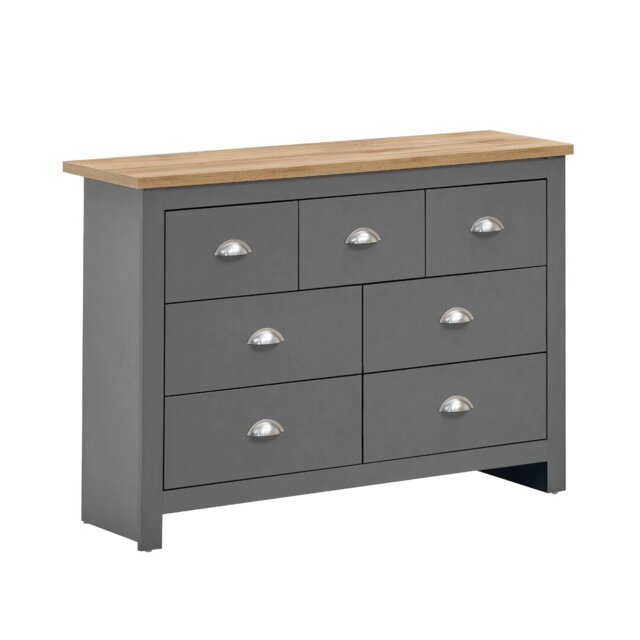 Aquitaine 7 Drawer 112Cm W Chest of Drawers