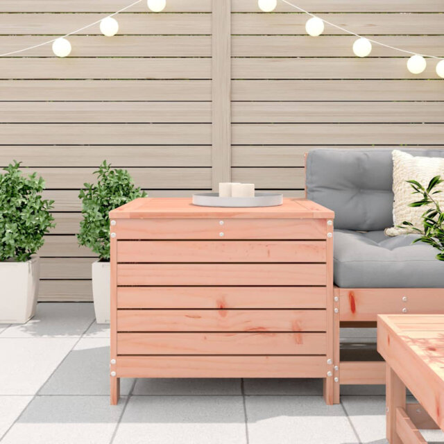 Pevensey Rectangular Solid Wood Outdoor Side Table - 63.5 cm W 62 cm D