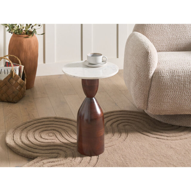 Pedestal End Table