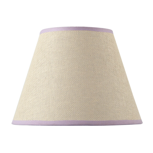 Traditional Tweed Lamp Shade With Cotton Fabric Trims By