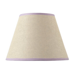 Traditional Tweed Lamp Shade With Cotton Fabric Trims By
