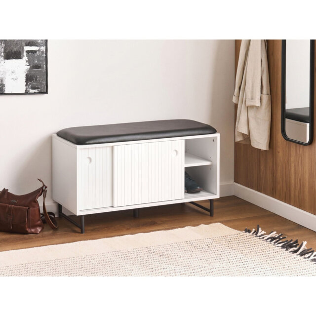 Shoe Storage Bench BATOCHE White
