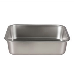 Cat Litter Box Stainless Steel Toilet Tray for Kittens Cats Large Open