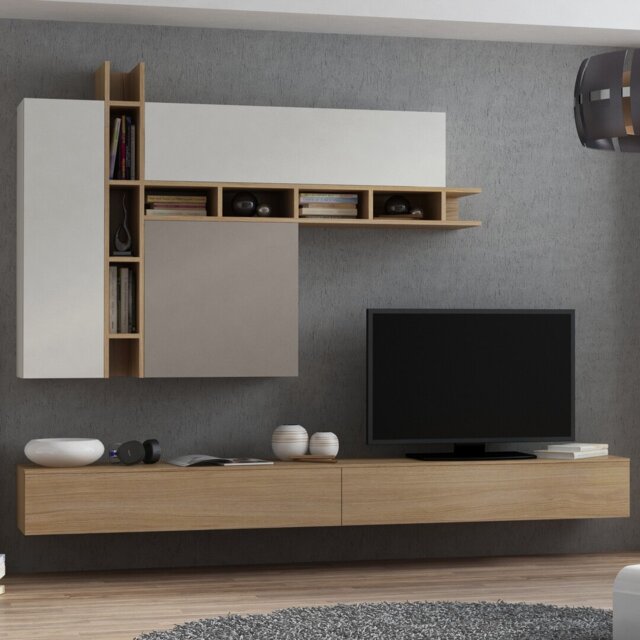 "Tyshawn Unfinished Floating Entertainment Centre for TVs up to 60"""