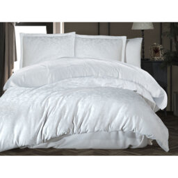 Darymex Cotton Geometric Shapes and Floral Duvet Cover Set with Pillow Shams