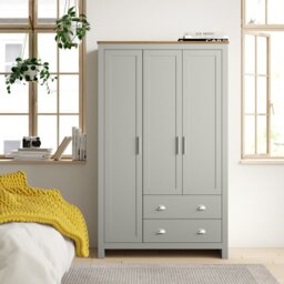 Loretta 3 Door Manufactured Wood Wardrobe