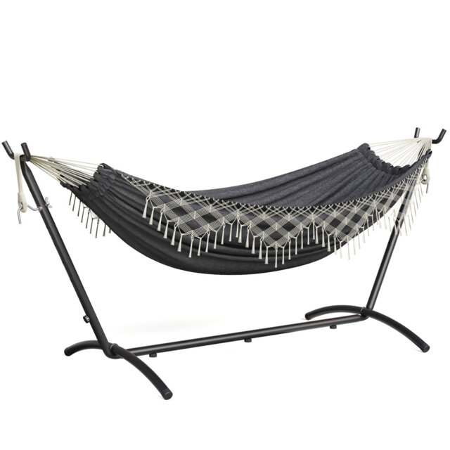 2 Person Hammock With Stand, Red