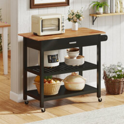 Solid Wood Bar Cart