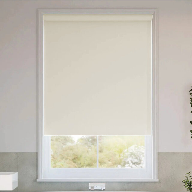 ndoor Blackout Roller Shade for Windows, Trimmable Custom Fit Window Blind with Light Blocking & Privacy