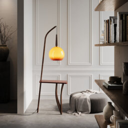 156.5cm Torchiere Floor Lamp with USB and Outlet