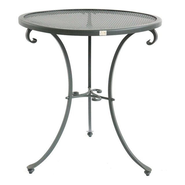 Aminu Outdoor Wrought Iron Bistro Table