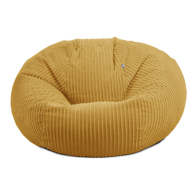 rucomfy Beanbags Jumbo Corduroy Huge Adult Bean Bag Chair. Extra Large Living Room Lounger. 125 (H) cm x 120 (W) cm