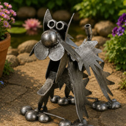 Alexys Animals Weather Resistant UV Resistant Rust Resistant Metal Garden Statue