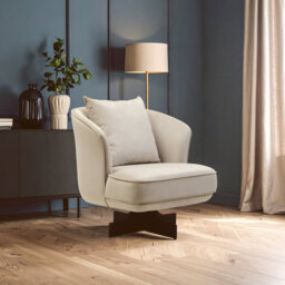 Velvet Swivel Club Chair