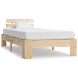 vidaXL Bed Frame Solid Pine Wood