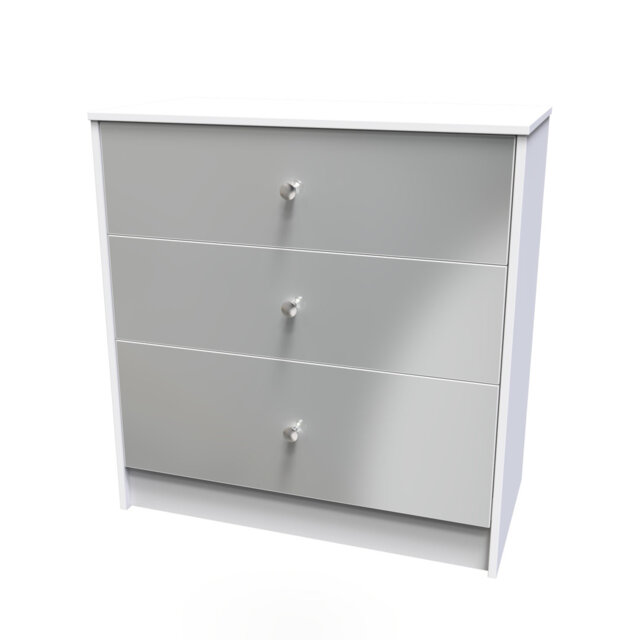 Fully Assembled Rewis 3 - Drawer Chest of Drawers