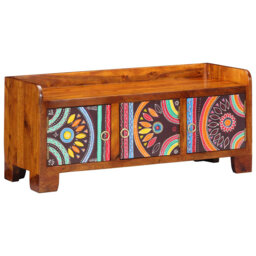 3 Pair Solid Wood Shoe Storage Cabinet