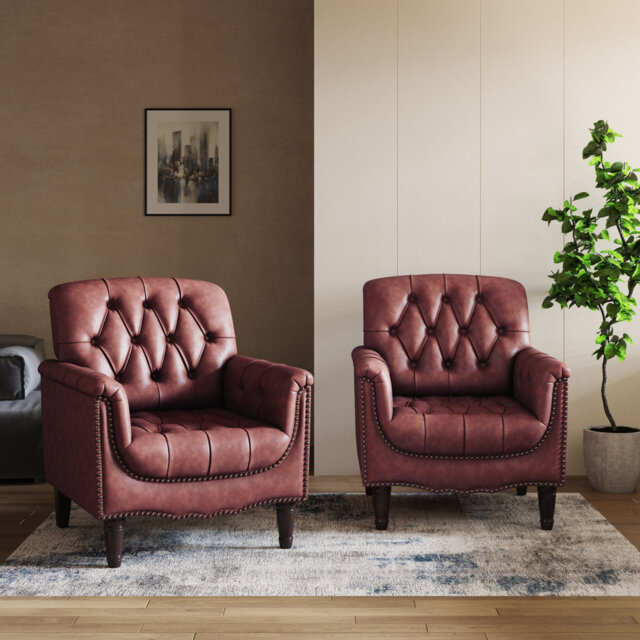 80 Cm Wide Tufted Armchair