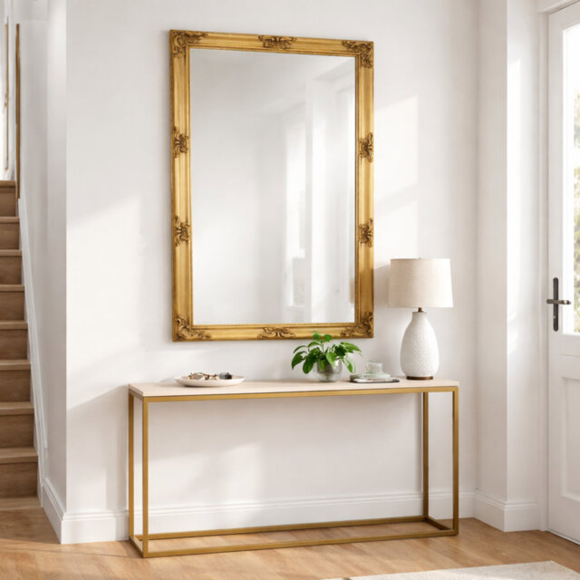 Juliette Large Gold Ornate Full Length Mirror 180x90cm