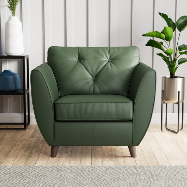 Marylin Upholstered Leather Armchair