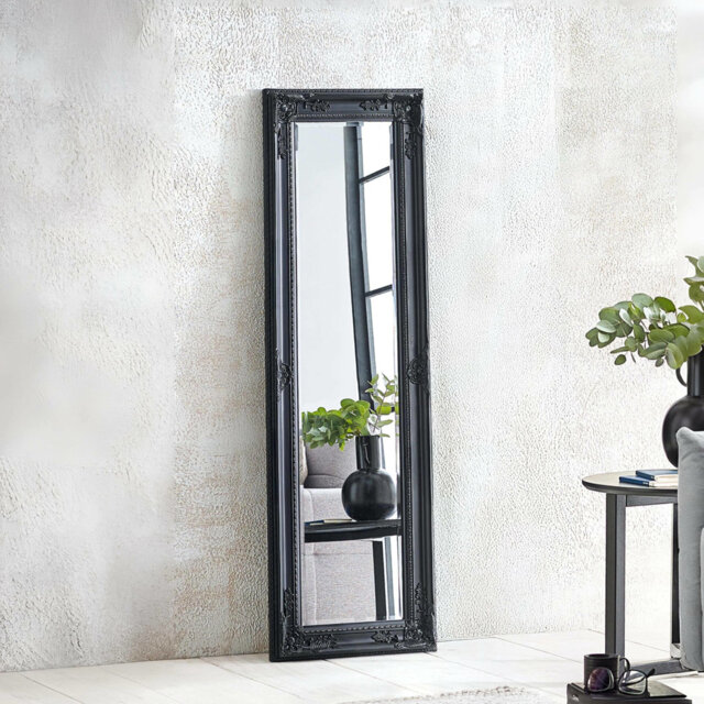 Vigue Wood Flat Floor Mirror